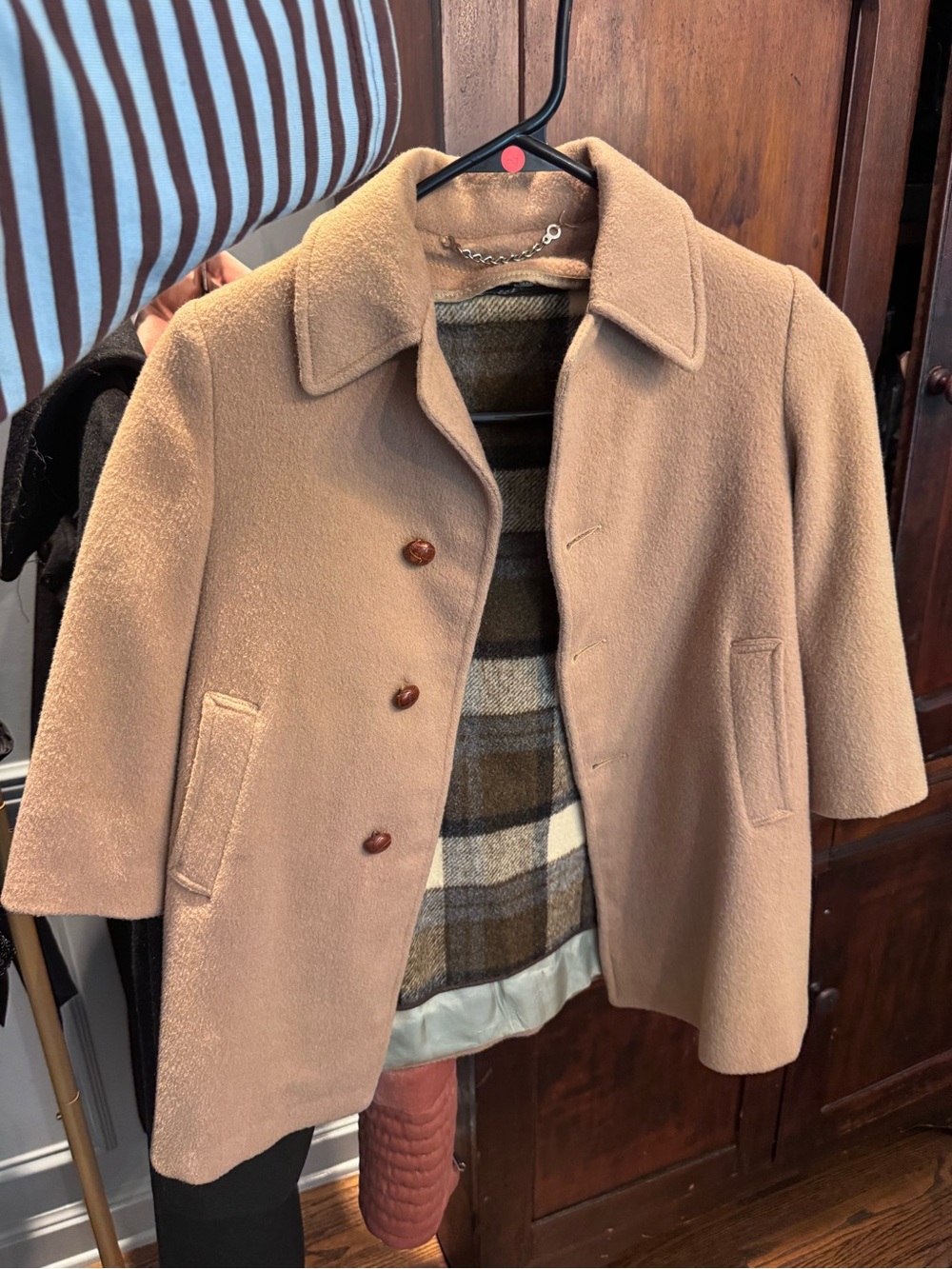 Children’s vintage wool Coat in Camel